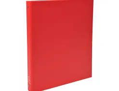 Classeur exacompta 4 anneaux 30mm a4 carte rembordée pvc dos 40mm coloris rouge