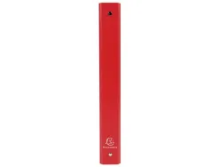 Classeur exacompta 4 anneaux 30mm a4 carte rembordée pvc dos 40mm coloris rouge