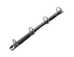 Classeur exacompta 4 anneaux 30mm a4 carte rembordée pvc dos 40mm coloris noir