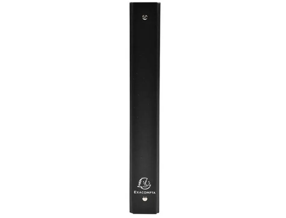 Classeur exacompta 4 anneaux 30mm a4 carte rembordée pvc dos 40mm coloris noir