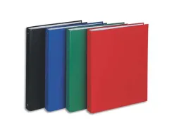 Classeur exacompta 4 anneaux 30mm a4 carte rembordée pvc dos 40mm coloris assortis