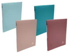 Classeur exacompta 4 anneaux en d 15mm pp skandi coloris assortis