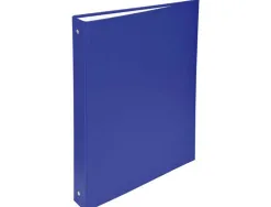 Classeur exacompta 4 anneaux 30mm a4 carte rembordée pvc dos 40mm coloris bleu foncé
