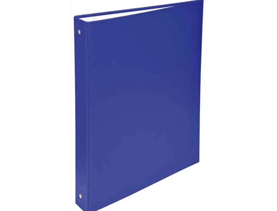 Classeur exacompta 4 anneaux 30mm a4 carte rembordée pvc dos 40mm coloris bleu foncé