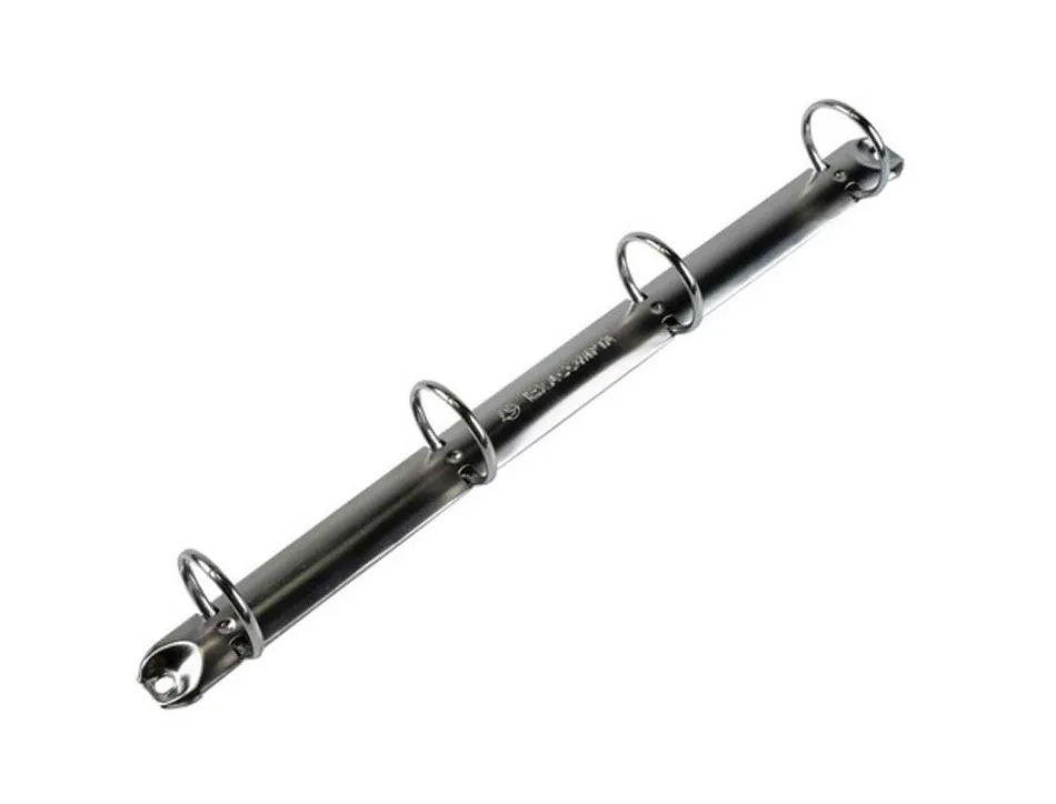 Classeur exacompta 4 anneaux 30mm a4 carte rembordée pvc dos 40mm coloris bleu foncé