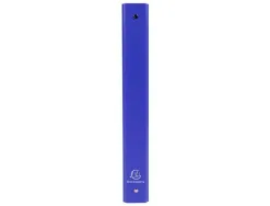 Classeur exacompta 4 anneaux 30mm a4 carte rembordée pvc dos 40mm coloris bleu foncé