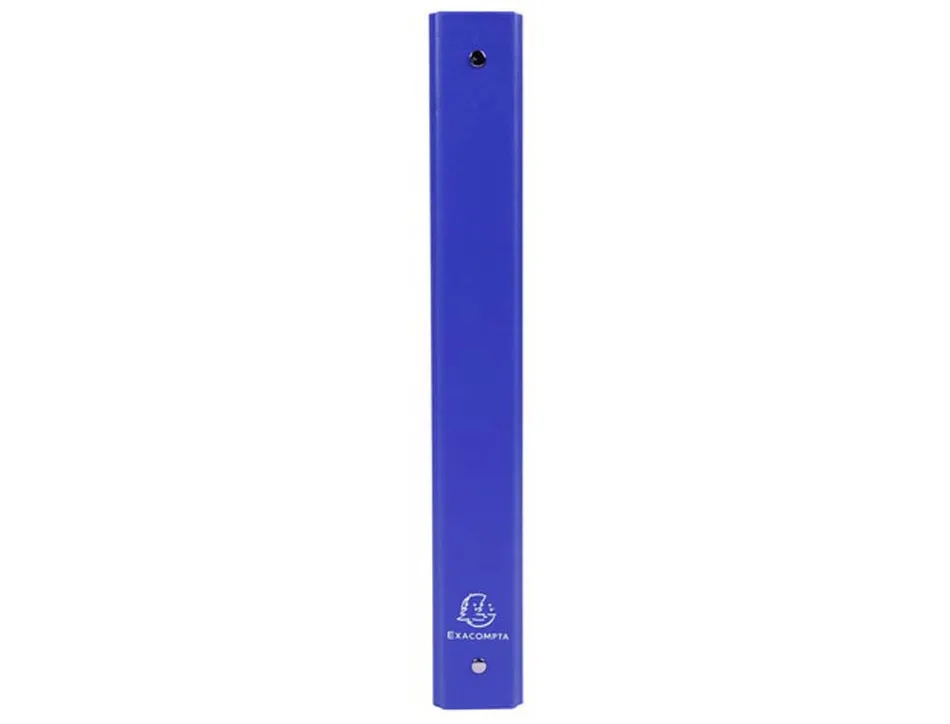 Classeur exacompta 4 anneaux 30mm a4 carte rembordée pvc dos 40mm coloris bleu foncé