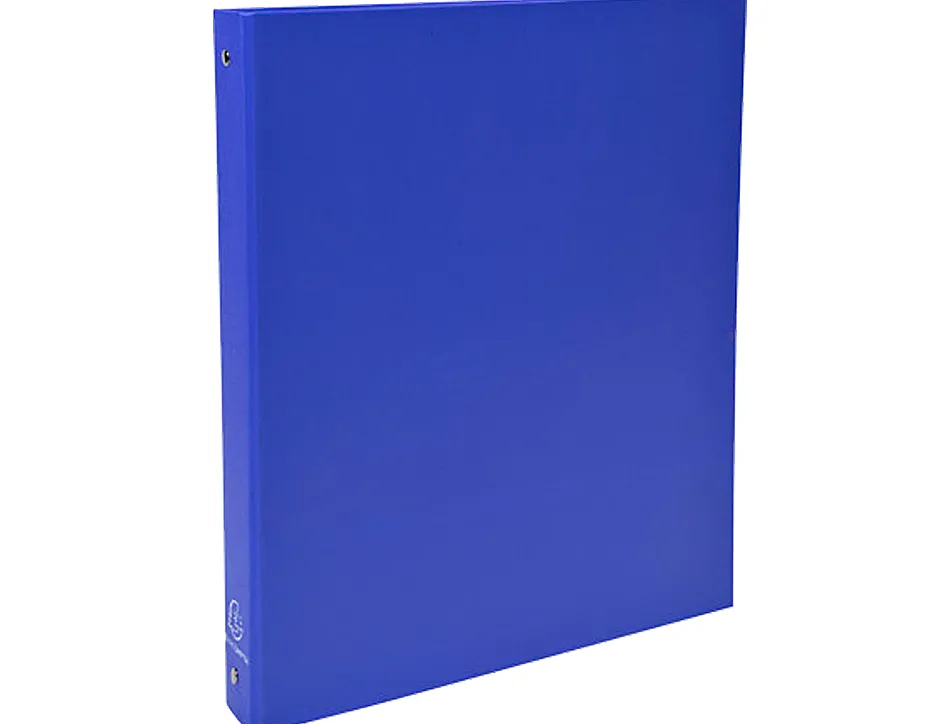 Classeur exacompta 4 anneaux 30mm a4 carte rembordée pvc dos 40mm coloris bleu foncé
