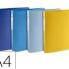 Classeur exacompta bee blue 4 anneaux 15mm a4 pp dos 40mm coloris assortis