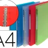 Classeur exacompta chromaline 4 anneaux 15mm a4 polypropylène dos 20mm coloris assortis