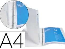 Classeur exacompta chromaline couv souple capacite 140 feuilles 4 anneaux dos de 20 mm dim 32x25 cm coloris