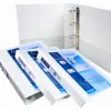 Classeur exacompta kreacover 4 anneaux 15mm a4+ carton recouvert polypropylène dos 38mm personnalisable blanc