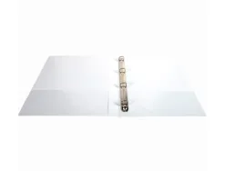 Classeur exacompta kreacover 4 anneaux 15mm a4+ carton recouvert polypropylène dos 38mm personnalisable blanc