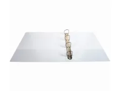 Classeur exacompta kreacover 4 anneaux 50mm a4+ carton recouvert polypropylène dos 75mm personnalisable blanc