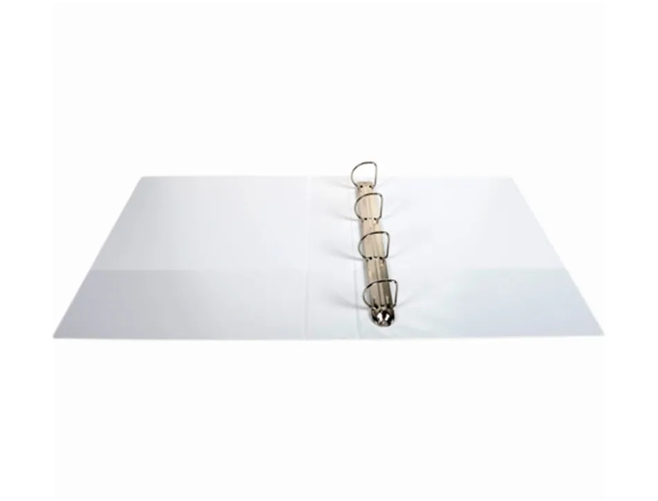 Classeur exacompta kreacover 4 anneaux 50mm a4+ carton recouvert polypropylène dos 75mm personnalisable blanc