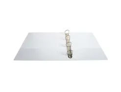Classeur exacompta kreacover 4 anneaux 50mm a4+ carton recouvert polypropylène dos 75mm personnalisable blanc