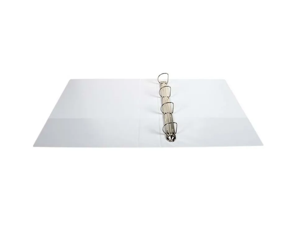 Classeur exacompta kreacover 4 anneaux 50mm a4+ carton recouvert polypropylène dos 75mm personnalisable blanc