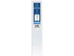 Classeur exacompta kreacover 4 anneaux 50mm a4+ carton recouvert polypropylène dos 75mm personnalisable blanc