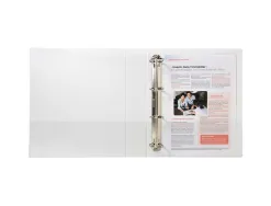 Classeur exacompta kreacover 4 anneaux 40mm a4+ carton recouvert polypropylène dos 64mm personnalisable blanc