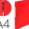 Classeur exacompta opak 4 anneaux 15mm polypropylène mat 5/10e dos 20mm a4 coloris rouge
