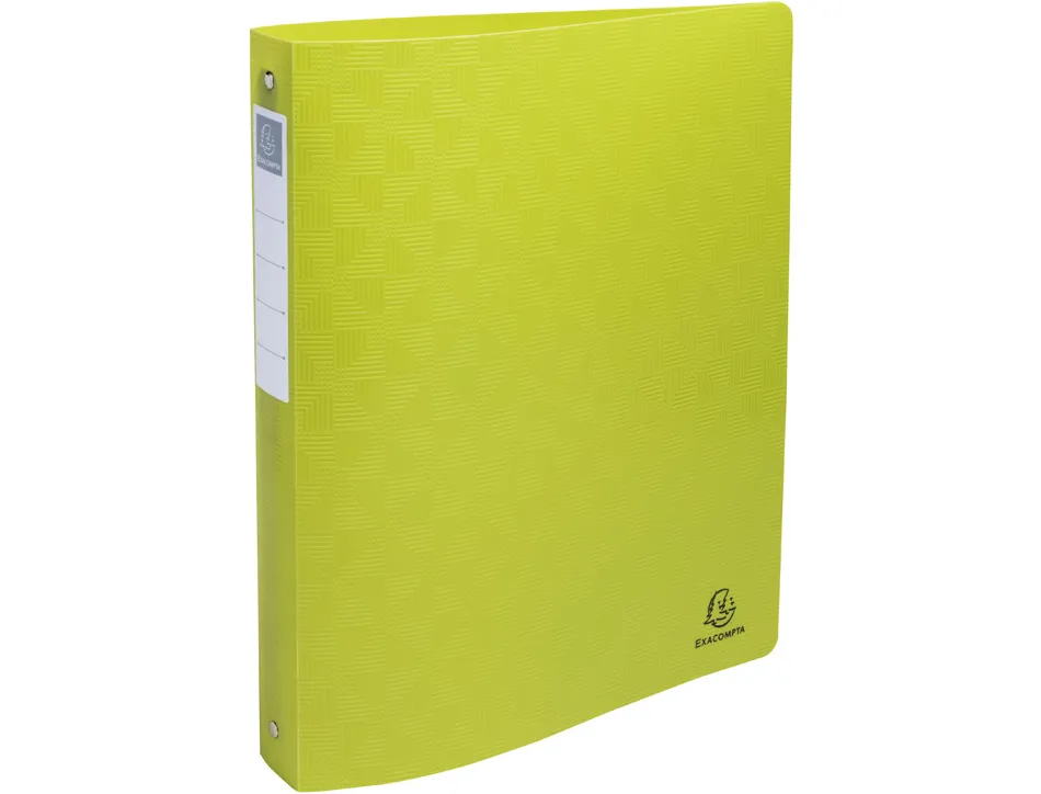Classeur exacompta pop'nco 2 anneaux 30mm pp a4+ 32x26,8cm capacite 270 feuilles coloris assortis