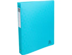 Classeur exacompta pop'nco 2 anneaux 30mm pp a4+ 32x26,8cm capacite 270 feuilles coloris assortis