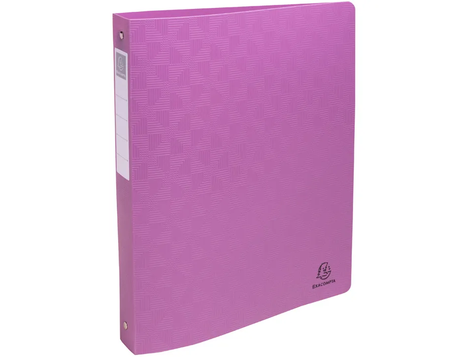 Classeur exacompta pop'nco 2 anneaux 30mm pp a4+ 32x26,8cm capacite 270 feuilles coloris assortis