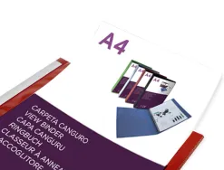 Classeur kangourou liderpapel 2 anneaux en d 25mm polypropylene 283x320mm document a4 coloris rouge
