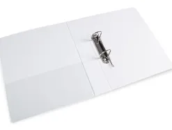 Classeur kangourou liderpapel 2 anneaux 40mm 283x320mm document a4 plastique dos 68mm coloris blanc