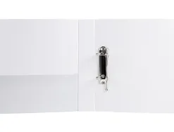 Classeur kangourou liderpapel 2 anneaux 40mm 283x320mm document a4 plastique dos 68mm coloris blanc