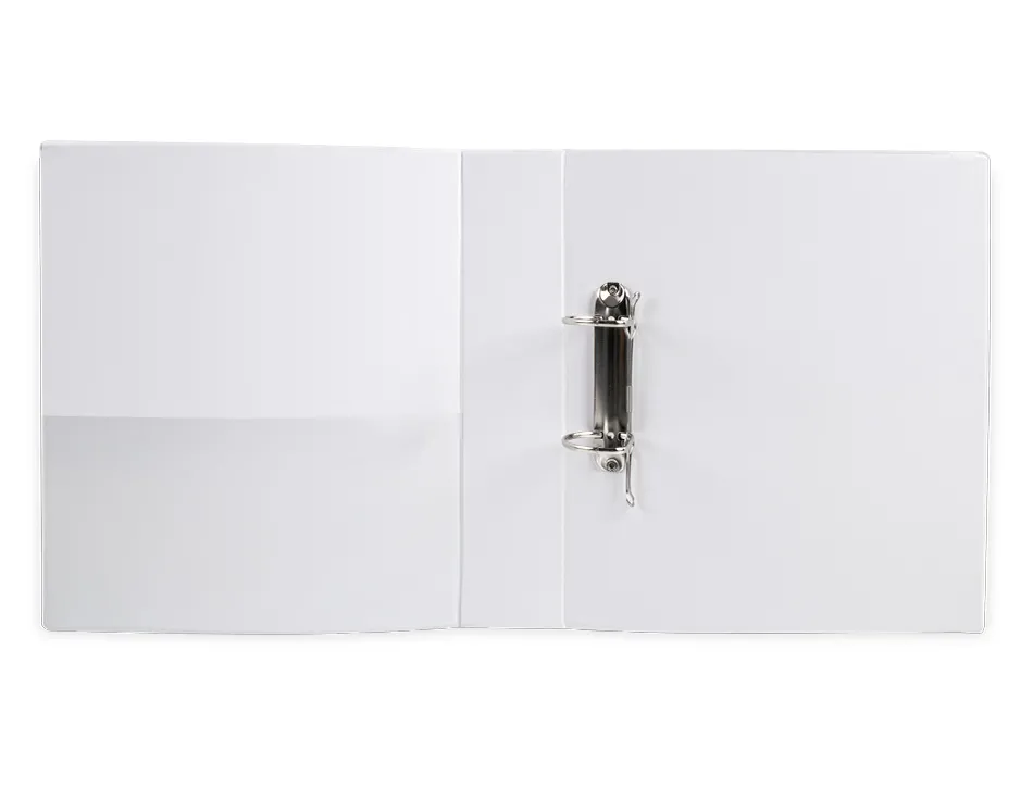 Classeur kangourou liderpapel 2 anneaux 55mm 283x320mm document a4 plastique dos 78mm coloris blanc