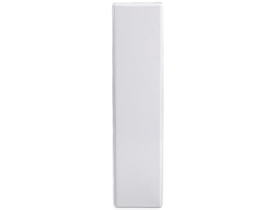 Classeur kangourou liderpapel 2 anneaux 55mm 283x320mm document a4 plastique dos 78mm coloris blanc