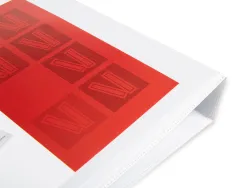 Classeur kangourou liderpapel 2 anneaux 55mm 283x320mm document a4 plastique dos 78mm coloris blanc