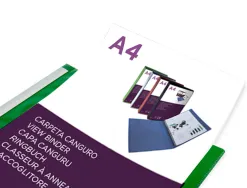 Classeur kangourou liderpapel 2 anneaux en d 25mm polypropylene 283x320mm document a4 coloris vert