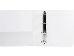 Classeur kangourou liderpapel 4 anneaux 55mm 283x320mm document a4 plastique dos 78mm coloris blanc