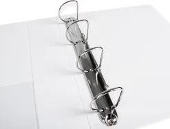 Classeur kangourou liderpapel 4 anneaux 55mm 283x320mm document a4 plastique dos 78mm coloris blanc