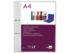 Classeur kangourou liderpapel 2 anneaux en d 40mm polypropylene 283x320mm document a4 coloris
