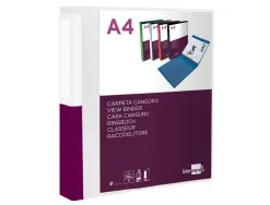 Classeur kangourou liderpapel 2 anneaux en d 25mm polypropylene 283x320mm document a4 coloris