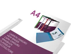 Classeur kangourou liderpapel 2 anneaux en d 25mm polypropylene 283x320mm document a4 coloris