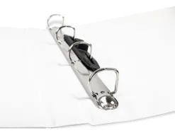 Classeur kangourou liderpapel 4 anneaux 16mm 283x320mm document a4 plastique dos 28mm coloris blanc