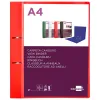 Classeur kangourou liderpapel 2 anneaux en d 40mm polypropylene 283x320mm document a4 coloris rouge