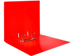 Classeur kangourou liderpapel 2 anneaux en d 40mm polypropylene 283x320mm document a4 coloris rouge