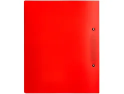 Classeur kangourou liderpapel 2 anneaux en d 40mm polypropylene 283x320mm document a4 coloris rouge