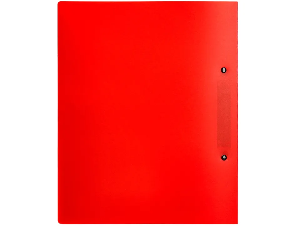 Classeur kangourou liderpapel 2 anneaux en d 40mm polypropylene 283x320mm document a4 coloris rouge
