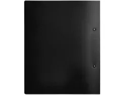 Classeur kangourou liderpapel 2 anneaux en d 40mm polypropylene 283x320mm document a4 coloris noir