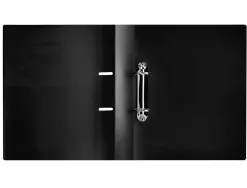 Classeur kangourou liderpapel 2 anneaux en d 40mm polypropylene 283x320mm document a4 coloris noir