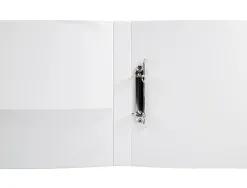 Classeur kangourou liderpapel 2 anneaux 25mm 283x320mm document a4 plastique dos 40mm coloris blanc