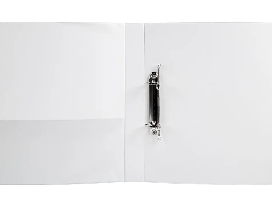 Classeur kangourou liderpapel 2 anneaux 25mm 283x320mm document a4 plastique dos 40mm coloris blanc
