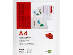 Classeur kangourou liderpapel 2 anneaux 25mm 283x320mm document a4 plastique dos 40mm coloris blanc