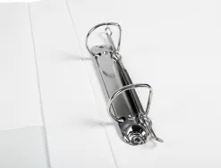 Classeur kangourou liderpapel 2 anneaux 25mm 283x320mm document a4 plastique dos 40mm coloris blanc